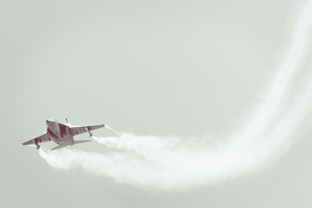 RADOM, POLAND - AUGUST 26, 2017 :Aermacchi M-346 Master during Air Show Radom 2017.のeditorial素材
