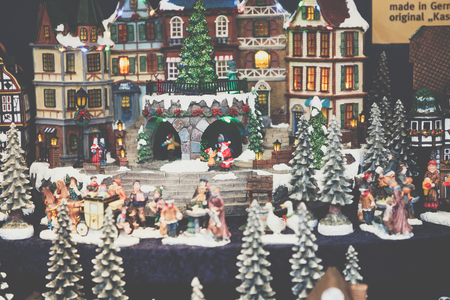 Christmas decorations on the market in Berlin, Germany.の写真素材