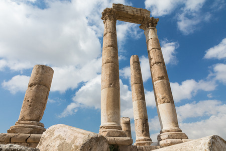 The Temple of Hercules in the Citadel of Amman, Jordan.