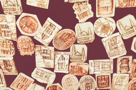 Traditional Arabic souvenir shop in Amman, Jordan.の写真素材