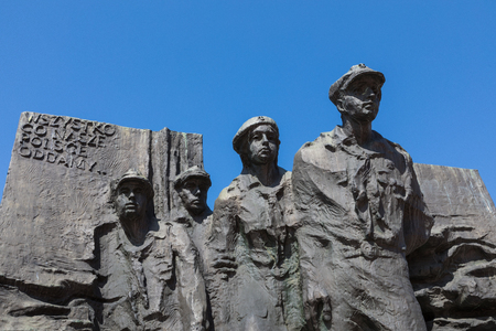 KATOWICE, POLAND - MAY 05, 2018: Scouts Memorial of Polish scouts at Defenders Square in Katowiceのeditorial素材