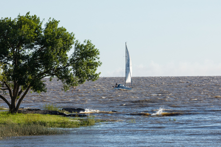 Pier at Marina - Colonia del Sacramento, Uruguayの写真素材