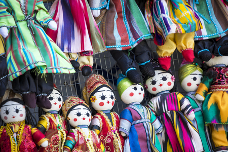 Traditional oriental doll in Bukhara Bazaar, Uzbekistanの写真素材