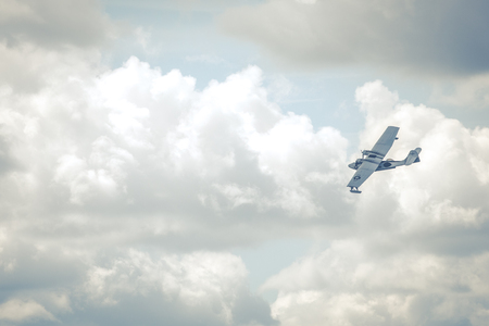 GIZYCKO, POLAND - AUGUST 5, 2018: Flight Boat Consolidated PBY Catalina at Air Show Mazury 2018 event at the lake Niegocin in Gizycko. Poland.のeditorial素材