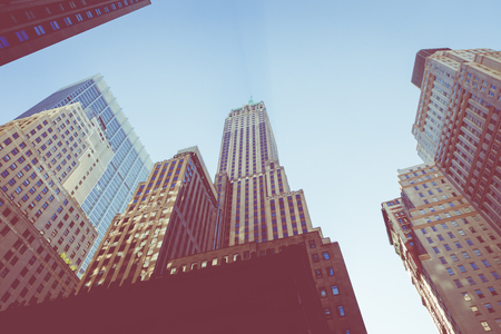 Modern architecture in New York, USA.の写真素材