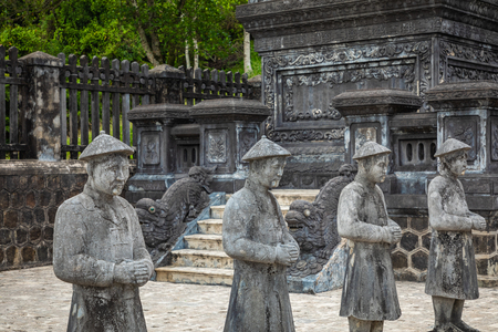 Imperial Khai Dinh Tomb in Hue, Vietnam. A UNESCO World Heritage Site.のeditorial素材