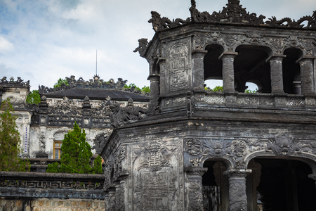 Imperial Khai Dinh Tomb in Hue, Vietnam.のeditorial素材