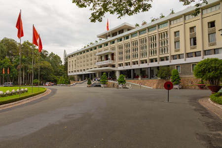 HO CHI MINH , VIETNAM- NOVEMBER 23, 2018 : Reunification Palace, landmark in Ho Chi Minh City, Vietnam.のeditorial素材