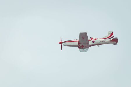 ZADAR,CROATIA - APRIL 26, 2019: The Wings of Storm aerobatic display team.のeditorial素材