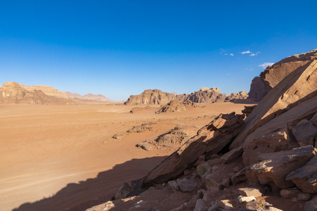 Wadi Rum Red Desert, Jordan, Middle East.の写真素材