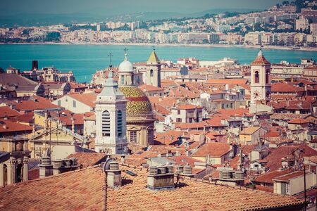 NICE, FRANCE - JUNE 04, 2019: View of Old Town in Nice. Cote d'Azur France. France.のeditorial素材