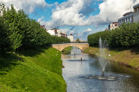 KAZAN, RUSSIA - SEPTEMBER 08, 2019: Kazan city scape, Tatarstan Republic, Russia.のeditorial素材