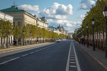 KAZAN, RUSSIA - SEPTEMBER 08, 2019: Kazan city scape, Tatarstan Republic, Russia.のeditorial素材