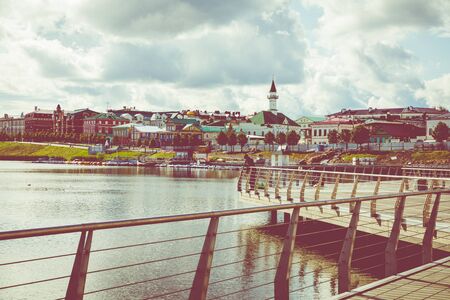 KAZAN, RUSSIA - SEPTEMBER 08, 2019: Kazan city scape, Tatarstan Republic, Russia.のeditorial素材