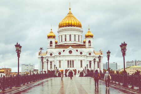 MOSCOW, RUSSIA - SEPTEMBER 16, 2019: Cathedral of Christ the Saviour in Moscow, Russia.のeditorial素材