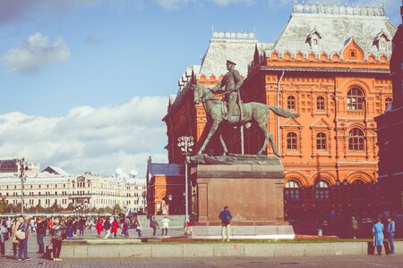 MOSCOW, RUSSIA - SEPTEMBER 16, 2019: St. Basil's Cathedral on Red Square in Moscow. Russia.のeditorial素材