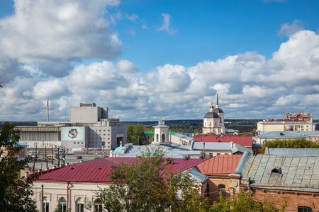 TOMSK, RUSSIA - SEPTEMBER 13, 2019: Epiphany Cathedral in Tomsk, Russia. Siberia.のeditorial素材
