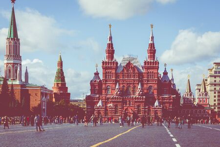 MOSCOW, RUSSIA - SEPTEMBER 16, 2019: St. Basil's Cathedral on Red Square in Moscow. Russia.のeditorial素材
