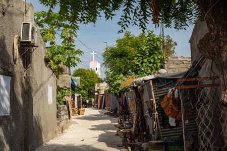 JOAL-FADIOUTH, SENEGAL - NOVEMBER15, 2019: View over historic Fadiauth Island. Senegal. West Africa.のeditorial素材