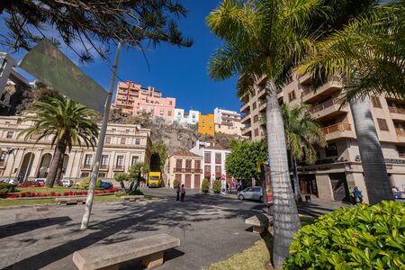 Traditional architecture at Santa Cruz - capital city of the island La Palma, Canary Islands, Spain.の写真素材