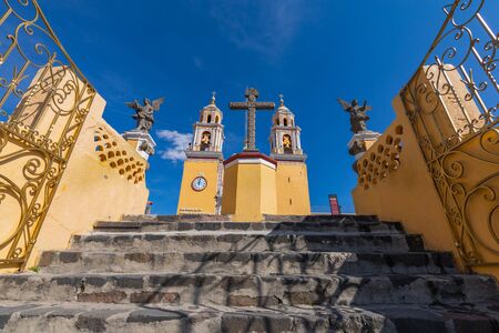 Church of Our Lady of Remedies in Cholula, Mexico. Latin America.の写真素材