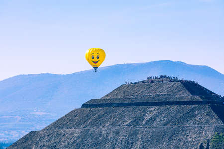 The Pyramids in ancient city of Teotihuacan in Mexico.のeditorial素材