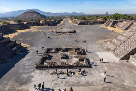 The Pyramids in ancient city of Teotihuacan in Mexico.