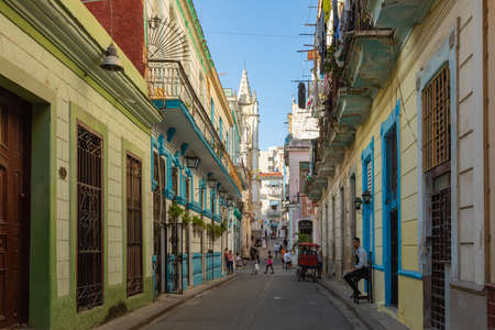 HAVANA, CUBA - DECEMBER 12, 2019: The San Cristobal Cathedral of Old Havana, Cuba.