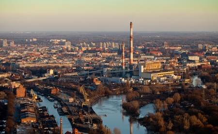 wroclaw city centerのeditorial素材
