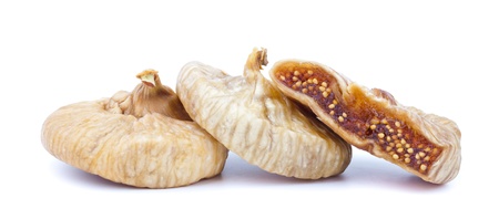 Dried figs isolated on a white background の写真素材
