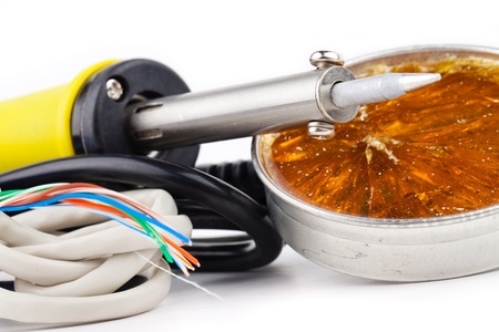 soldering equipment isolated on white