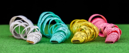 measure tape on carpetの写真素材