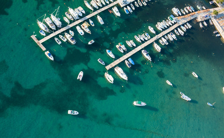 aerial view of croatia coast line Rab island
