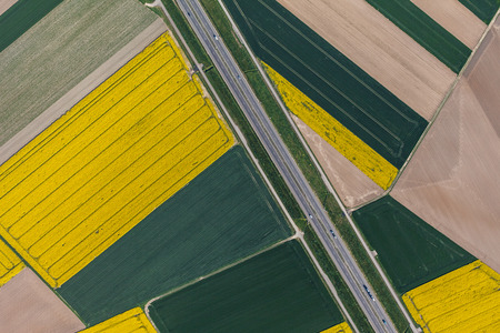 aerial view of highway in Poland
