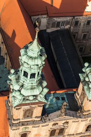 aerial view of Lubiaz abbey in Polandのeditorial素材