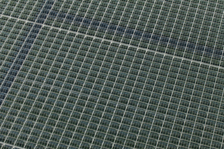 aerial view of greenhouses in Poland