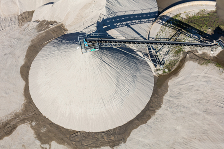 sand and stone processing plant in Polandの写真素材