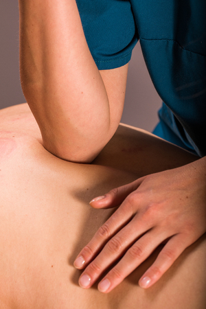 Deep tissue  body massage therapyの写真素材