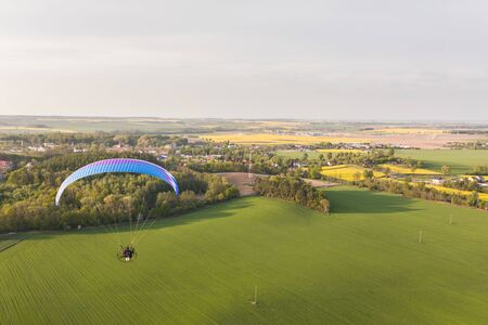 aerial view of the summer landscapeの写真素材