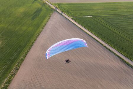 aerial view of the summer landscapeの写真素材