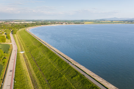 aerial view of the Nysa city in Poland