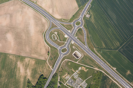 aerial view of the Nysa city in Polandの写真素材