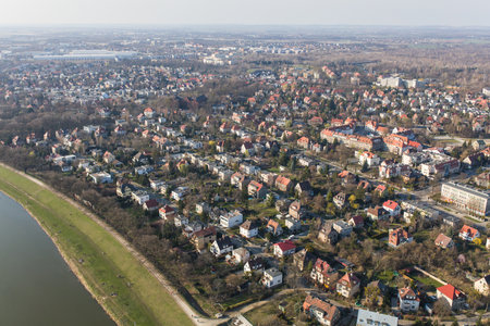 aerial view of the Wroclaw city,Polandの写真素材