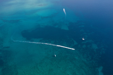 aerial view of the Croatia coastline
