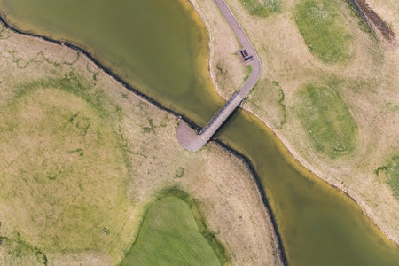 aerial view of the golf field near Wroclaw,dolny slask, Poland
