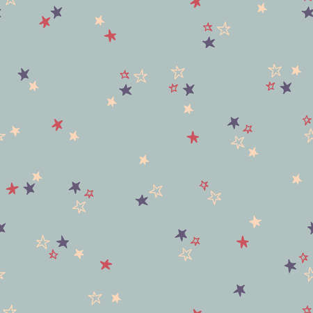 Seamless pattern with stars. Vector illustration.のイラスト素材