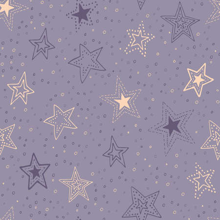 Seamless pattern with stars. Vector illustration.のイラスト素材