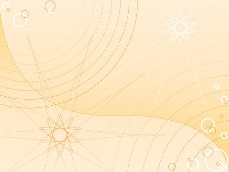 abstract graphic backdrop with curves and circlesのイラスト素材