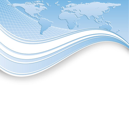abstract vector template. Concept of worldwide business.のイラスト素材