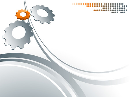 abstract vector with gears and copy space for your textのイラスト素材